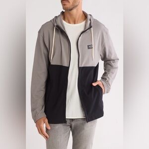 Billabong Abner Zip Hoodie Men’s Medium Gray Black NWT